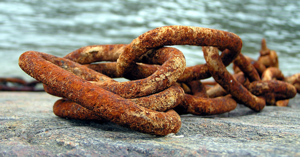 Corroded chain